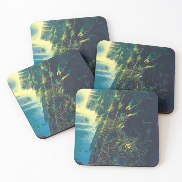 Item preview, Jeweled Cliffs By Eyvind Earle designed and sold by LOIKAMT.