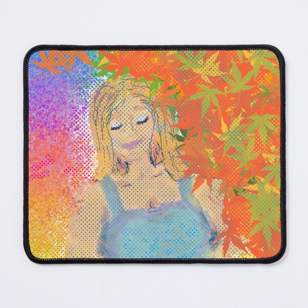 Item preview, Autumn Dream Girl Under the Maple Tree Painting designed and sold by GingerFay.