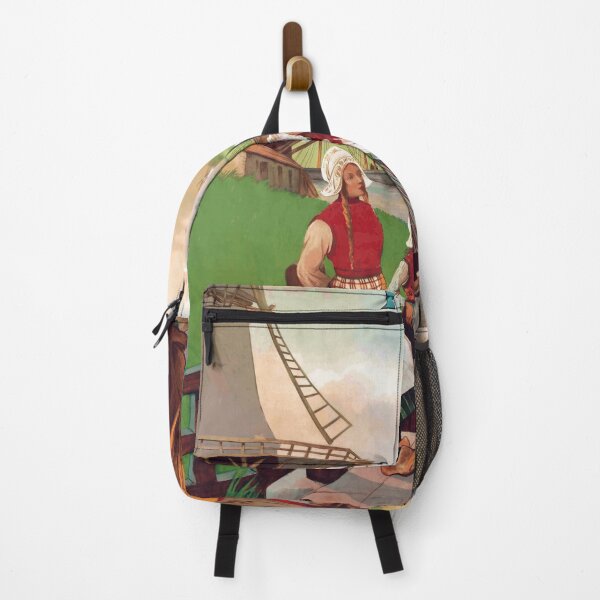 Item preview, Vintage Art Nouveau Travel Poster | Chemin de Fer du Nord | Paris to Amsterdam | Dutch Landscape & Cultural Heritage designed and sold by artofuniverse.