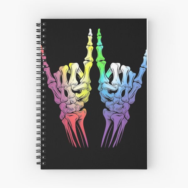 Item preview, Skeleton Rock Hand LGBT-Q Cool Rainbow Flag Gay Pride designed and sold by TyraYoung.