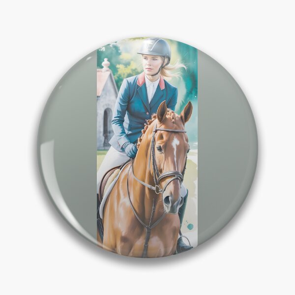 Item preview, Elegant Horse & Rider Watercolor Art By Merch, Limited Edition designed and sold by BRCYNTHIASHOP.