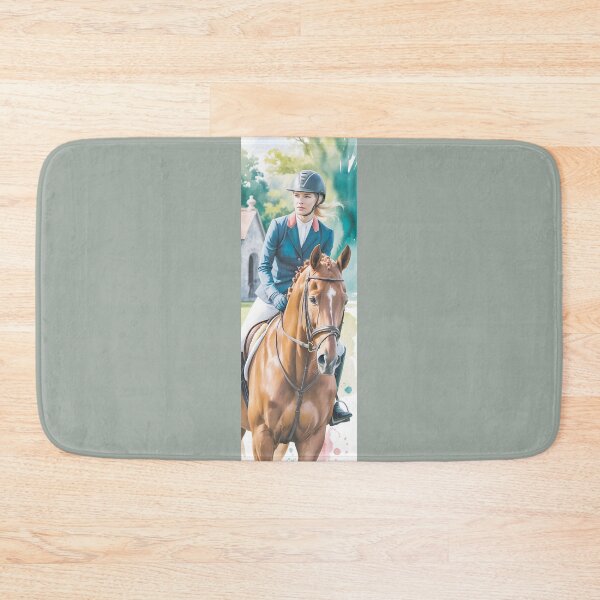 Item preview, Elegant Horse & Rider Watercolor Art By Merch, Limited Edition designed and sold by BRCYNTHIASHOP.
