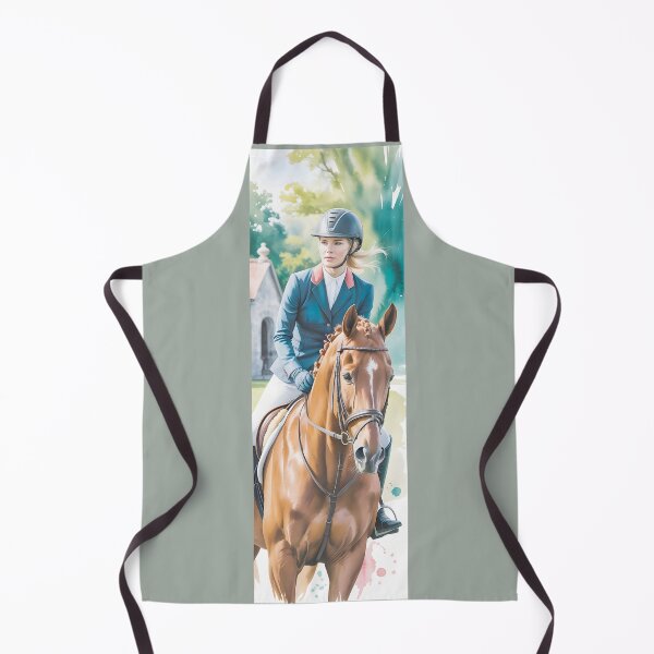 Item preview, Elegant Horse & Rider Watercolor Art By Merch, Limited Edition designed and sold by BRCYNTHIASHOP.