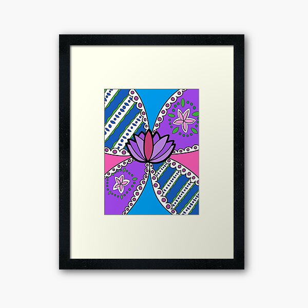 Lotus in Color Framed Art Print