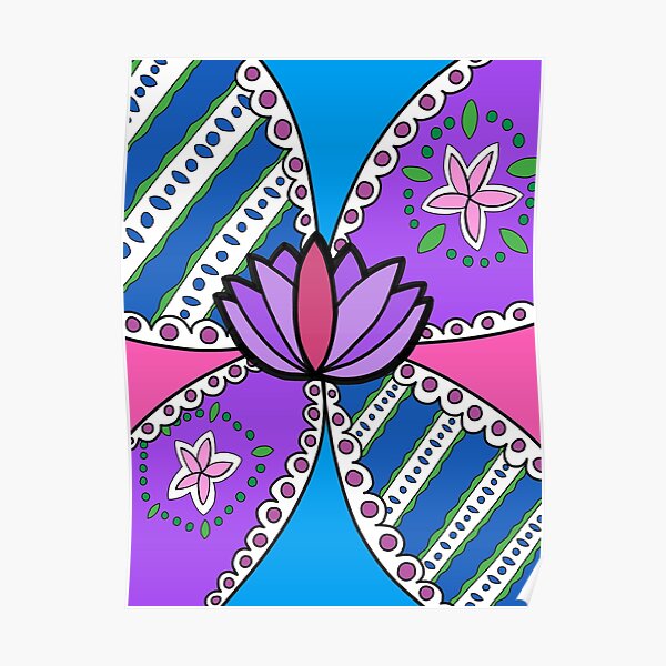 Lotus in Color Poster