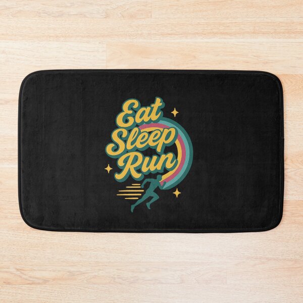Item preview, Eat Sleep Run Repeat Modern Minimal Icon Runner Sticker Shirt designed and sold by GeniePixel.