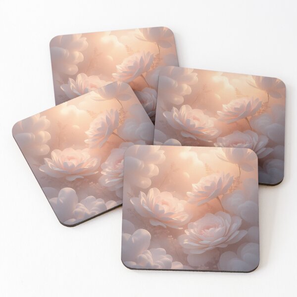 Item preview, Dreamy pastel blossoms bathed in warm light — soft petals and gentle clouds create a serene, romantic floral scene perfect for wall art or decor  (image size 8320x12480) designed and sold by Digital-Davinci.