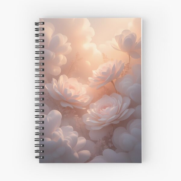 Item preview, Dreamy pastel blossoms bathed in warm light — soft petals and gentle clouds create a serene, romantic floral scene perfect for wall art or decor  (image size 8320x12480) designed and sold by Digital-Davinci.