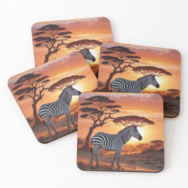 Item preview, Kenya sunset and zebra designed and sold by GasconyPassion.