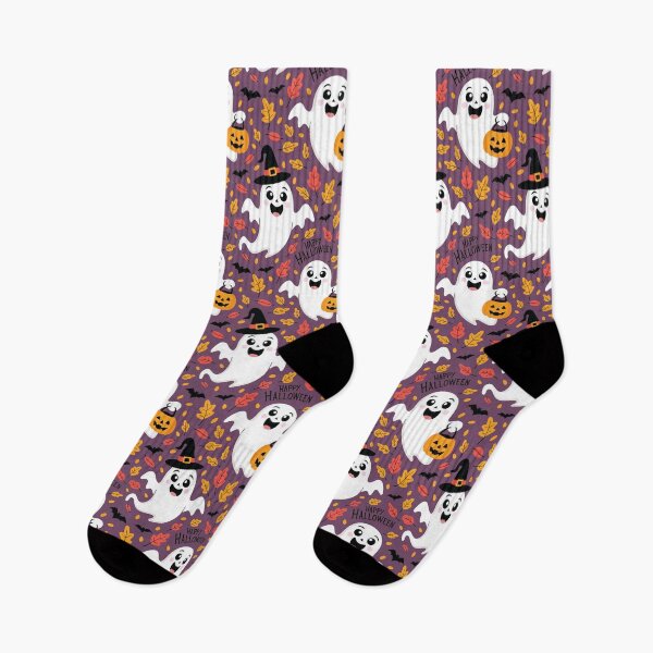 Item preview, Cute Ghosts and Pumpkins Halloween Pattern designed and sold by graphicnew.