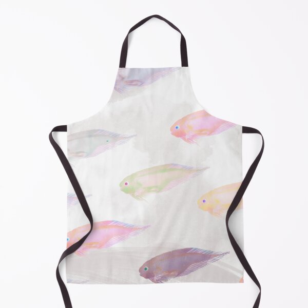 Aperçu de l'œuvre Motif de poisson translucide - Art pastel des profondeurs marines avec esthétique japonaise créée et vendue par Kyotsube.