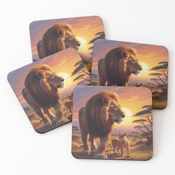 Item preview, Kenya lions designed and sold by GasconyPassion.