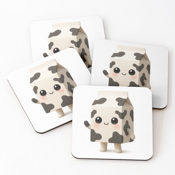 Item preview, Cute Milk Carton with Cow Spots | Kawaii Fun Food Art designed and sold by Moons Studio.