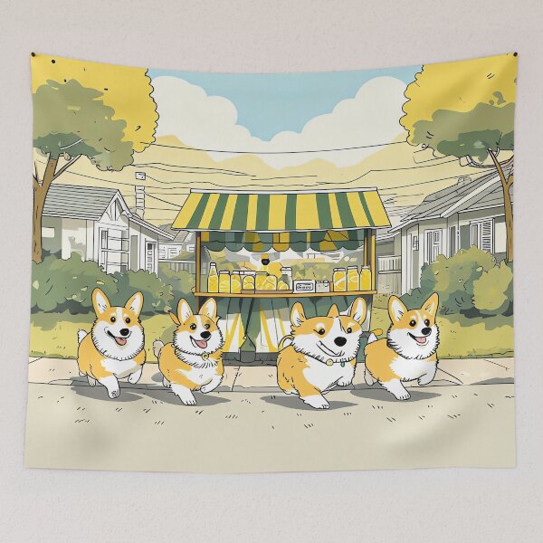 Item preview, Corgi Lemonade designed and sold by ONYX Pixee.