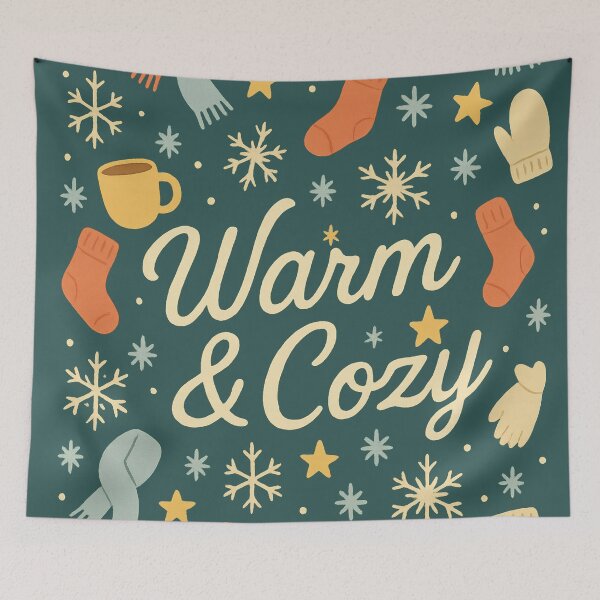 Item preview, Warm and Cozy – Cute Winter Holiday Design designed and sold by Ombrya.