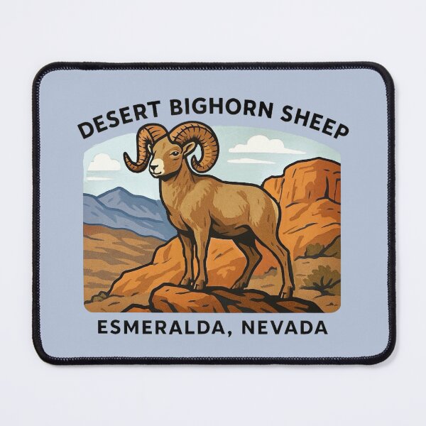 Item preview, Desert Bighorn Sheep - Esmeralda, Nevada designed and sold by Myra365Art.