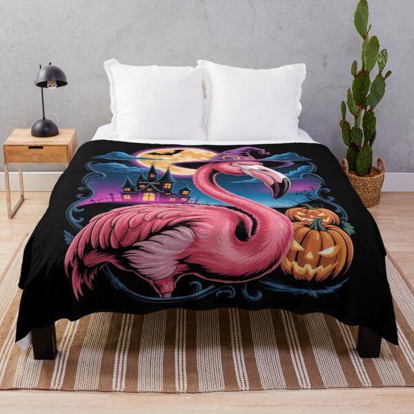 Item preview, Halloween Flamingo Pumpkin Trick Or Treat designed and sold by SlogariArt.