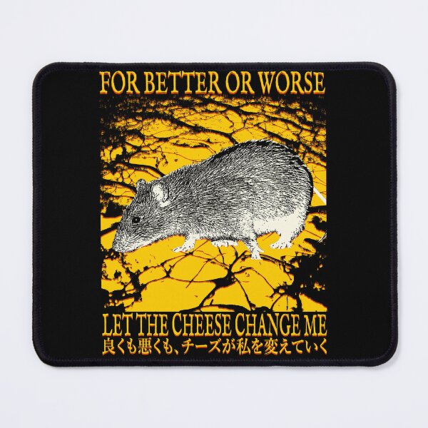Item preview, Let the Cheese Change Me Rat designed and sold by VintageMedatsu.