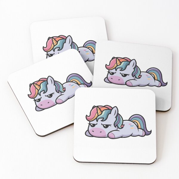 Item preview, Grumpy Cute Unicorn designed and sold by PatiMood.