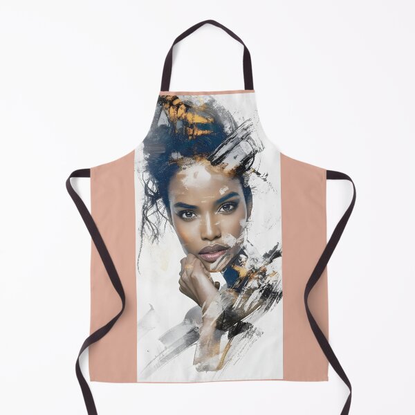 Artikelvorschau, Abstraktes Frauenporträt mit kräftigen Pinselstrichen, moderne Kunst von Merch, limitierte Auflage entworfen und verkauft von MADISYNDONALD.