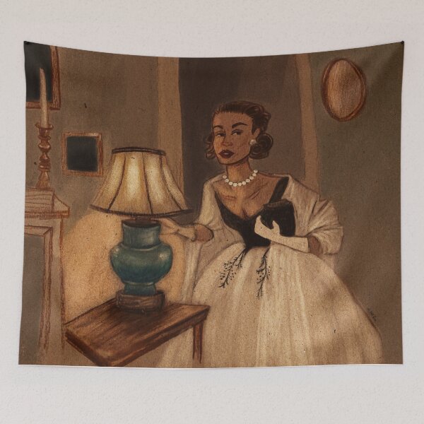 Item preview, Grace Kelly - Classic Hollywood Glamour Illustration designed and sold by the little fennec.