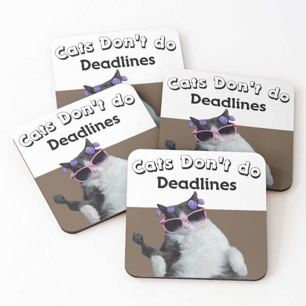 Item preview, Cats Don’t Do Deadlines T-Shirt | Funny Cool Cat Swag Tee designed and sold by YasirHamidDesigns .