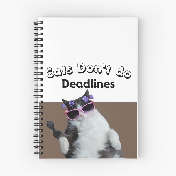Item preview, Cats Don’t Do Deadlines T-Shirt | Funny Cool Cat Swag Tee designed and sold by YasirHamidDesigns .