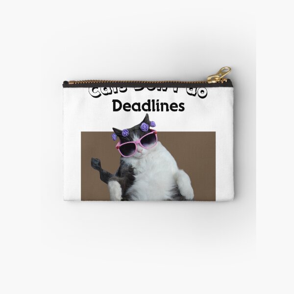 Item preview, Cats Don’t Do Deadlines T-Shirt | Funny Cool Cat Swag Tee designed and sold by YasirHamidDesigns .