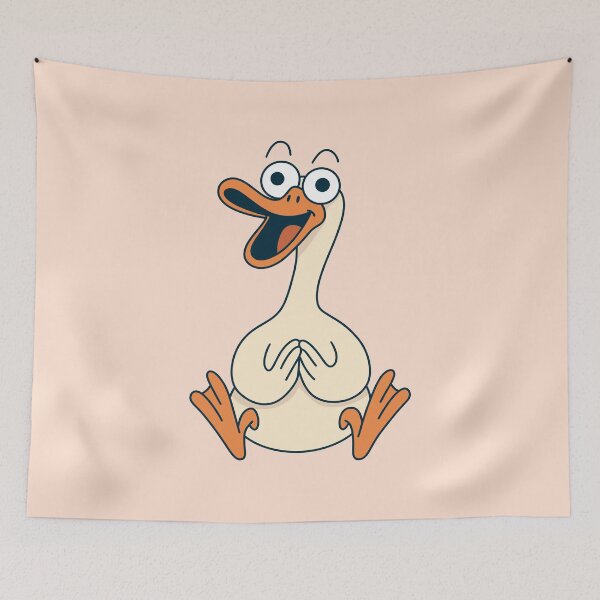Item preview, Silly Goose Cartoon Funny Whimsical Goose Art designed and sold by Doodle Moon Studios.