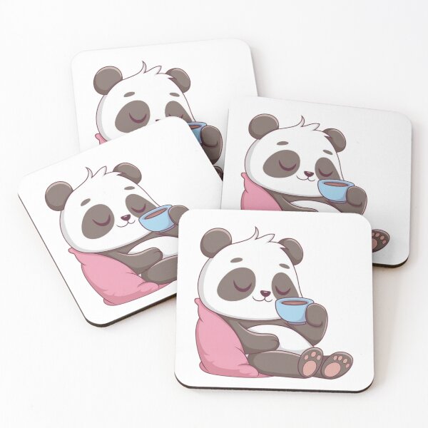 Item preview, Relaxing Panda with Coffee designed and sold by PatiMood.