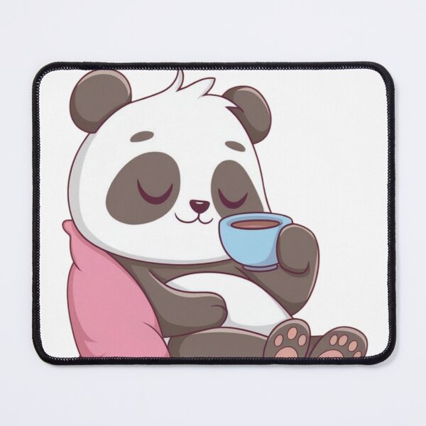 Item preview, Relaxing Panda with Coffee designed and sold by PatiMood.