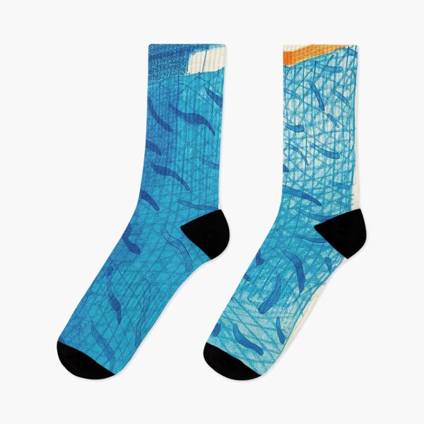 Item preview, Pool Made With Paper And Blue Ink For Book By David Hockney designed and sold by Postarpindesign.