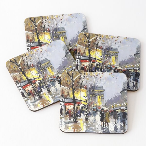 Item preview, Boulevard Haussmann in Paris, a Belle Époque Street Scene (1) designed and sold by artdesignsnow.