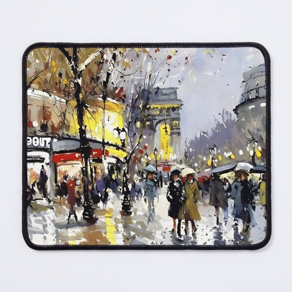 Item preview, Boulevard Haussmann in Paris, a Belle Époque Street Scene (1) designed and sold by artdesignsnow.