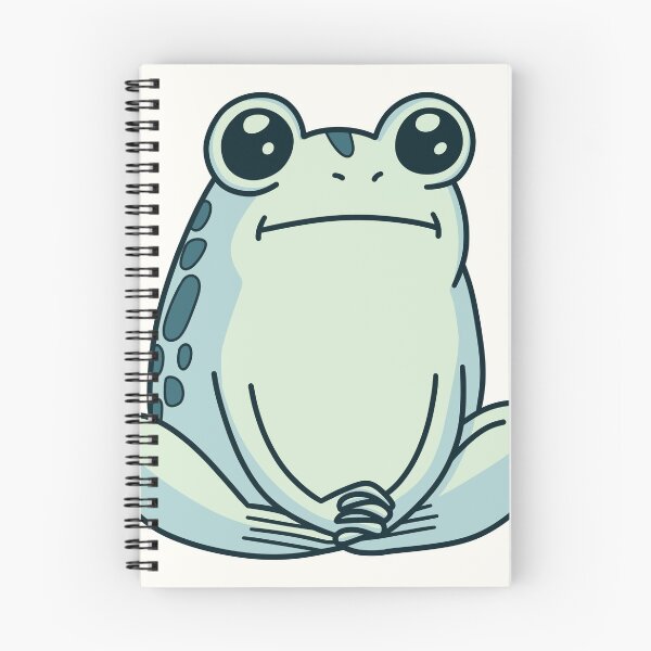 Item preview, Unbothered Frog – Kawaii Zen Animal Illustration for Chill Vibes designed and sold by Doodle Moon Studios.
