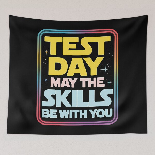 Item preview, Testing Day Test Day May The Skills Be With You Teacher designed and sold by papertaless.