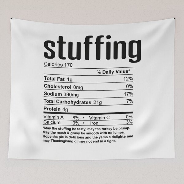 Item preview, Thanksgiving Christmas Stuffing Nutritional Facts designed and sold by papertaless.