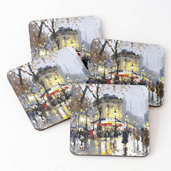 Item preview, Boulevard Haussmann in Paris, a Belle Époque Street Scene (2) designed and sold by artdesignsnow.