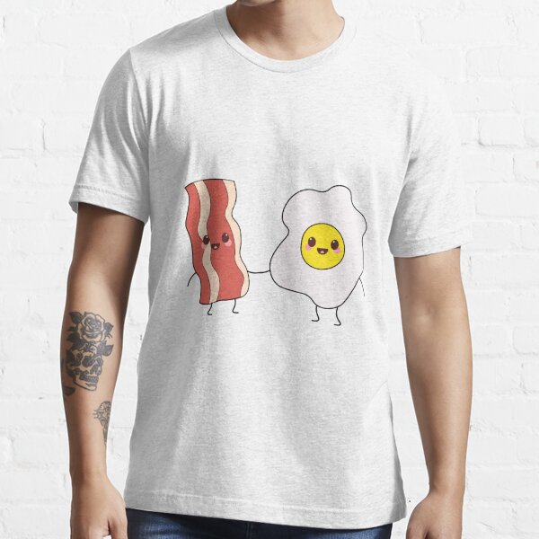 Bacon and Eggs Tshirt Tee Shirt Breakfast Cute Funny Kawaii