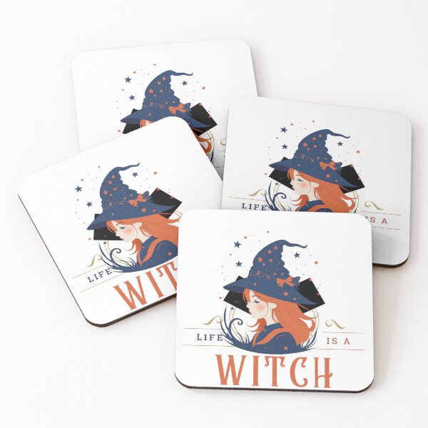 Item preview, Life is a Witch Cute Witch Halloween Witch Hat Spooky Season designed and sold by UrbanStitchCreations.