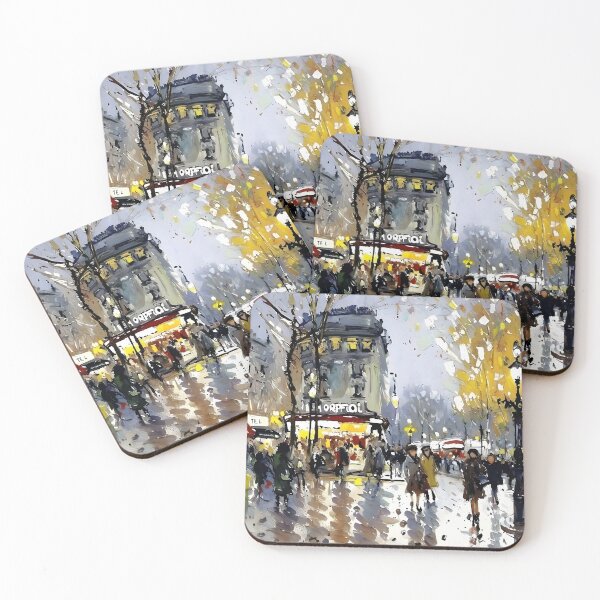 Item preview, Boulevard Haussmann in Paris, a Belle Époque Street Scene (3) designed and sold by artdesignsnow.