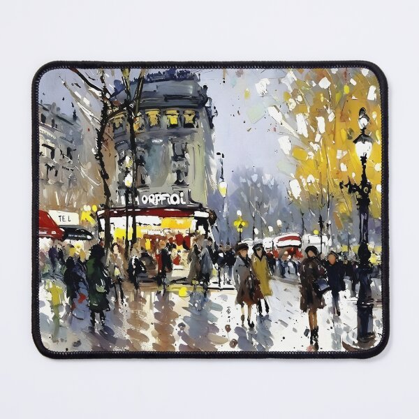 Item preview, Boulevard Haussmann in Paris, a Belle Époque Street Scene (3) designed and sold by artdesignsnow.