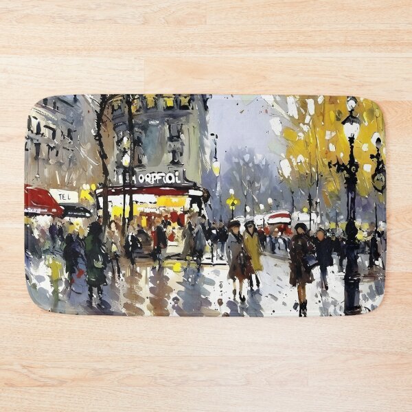 Item preview, Boulevard Haussmann in Paris, a Belle Époque Street Scene (3) designed and sold by artdesignsnow.