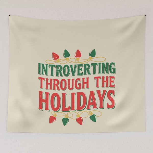 Item preview, Introverting Through The Holidays Funny Christmas Introvert designed and sold by VinsendDraconi.