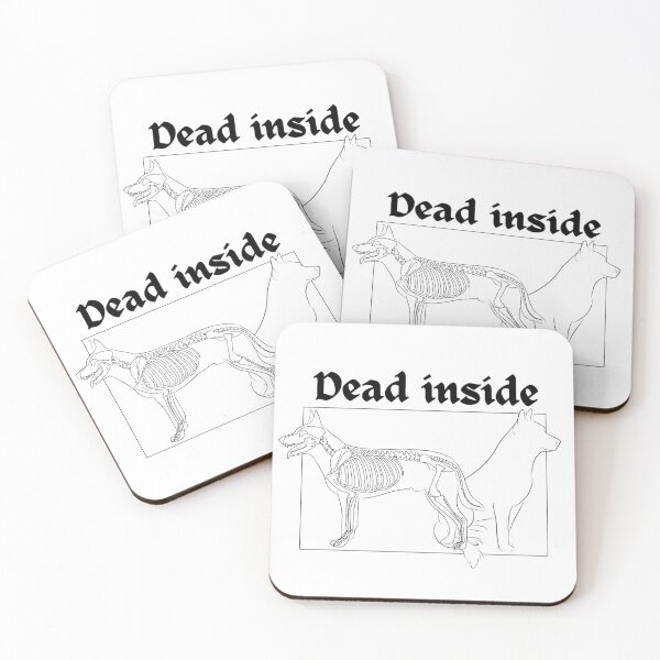 Item preview, Australian Cattle Dog “Dead Inside” design designed and sold by Ingridream.