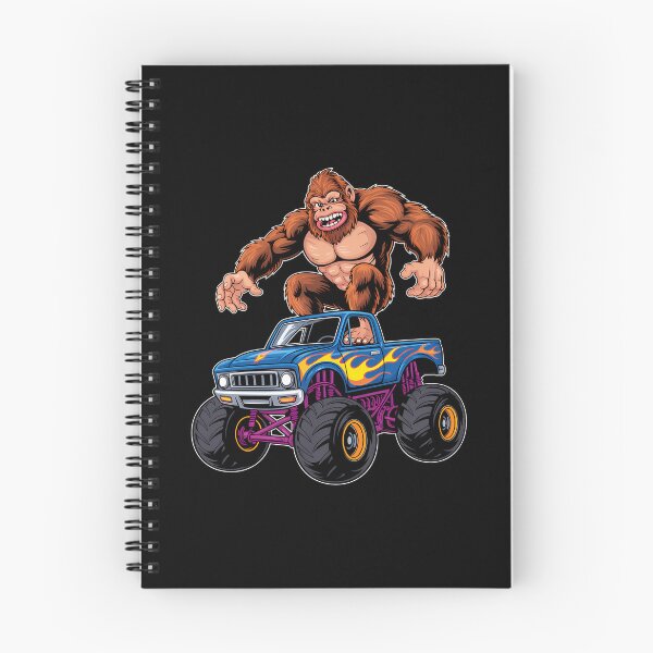Item preview, Bigfoot Riding Monster Truck Funny Sasquatch designed and sold by cosmicncozyS.