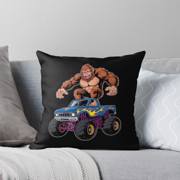 Item preview, Bigfoot Riding Monster Truck Funny Sasquatch designed and sold by cosmicncozyS.