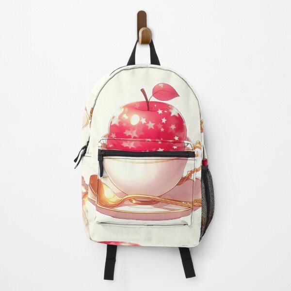 Item preview, Golden Tea Time with Apple – Soft Anime-Inspired Illustration designed and sold by Sugar Wisdom .