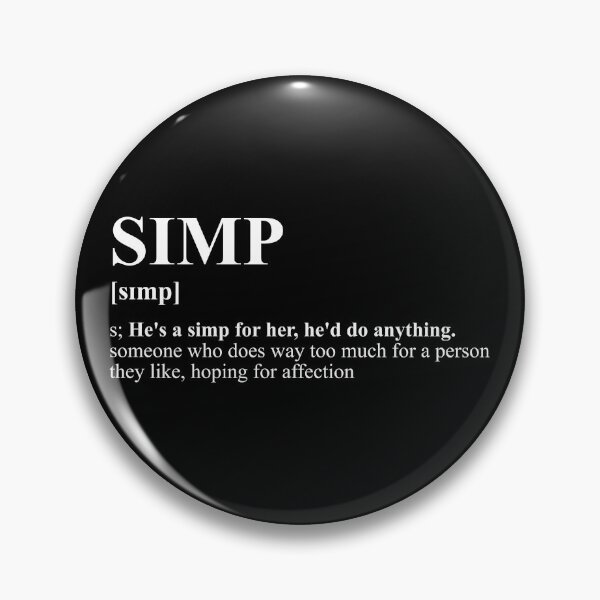 Item preview, Certified Simp: Too Much For a Crush Funny Meme designed and sold by SPAZE-Typo.