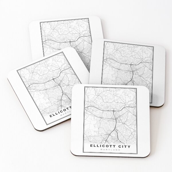 Item preview, Ellicott City Map designed and sold by Tamas Das.